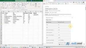 Convert from km to miles and more in Excel