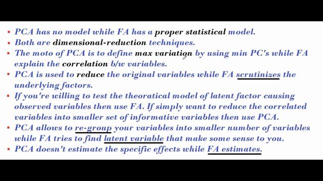 Difference between Principal component & Factor analysis. смотреть онлайн