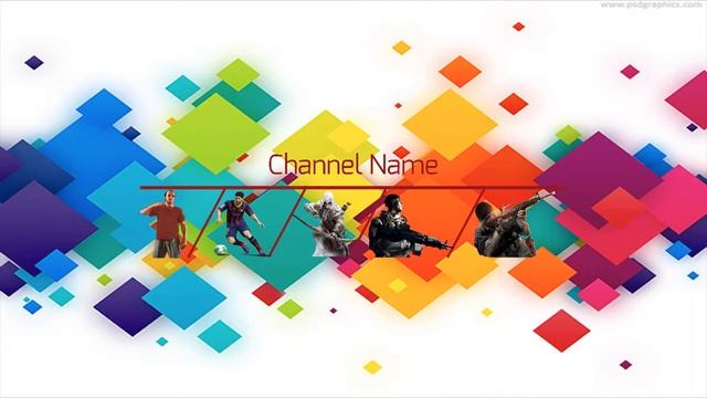 FREE YouTube banner template(psd) By JustDesigns смотреть онлайн