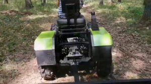 Детский трактор с бензиновым двигателем