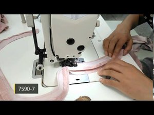 Прямострочная промышленная швейная машина с ножом обрезки края материала Aurora A-7590-7