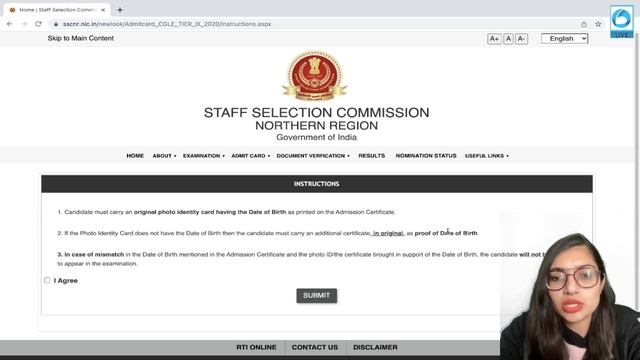 SSC CGL 2020 TIER 3 ADMIT CARD OUT ! | NR REGION SSC CGL 2020 TIER 3 ADMIT CARD| SSC CGL 2020 TIER