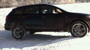 Audi Q7 - диагональное вывешивание (зима)