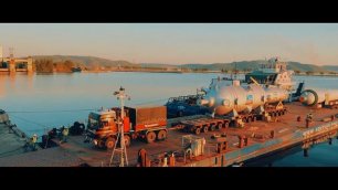 Погрузо-разгрузочная операция ГК Бенчмарк в порту Тольятти