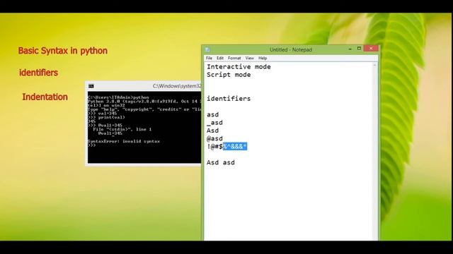 #2 Basics of Python for Beginner Tamil - Basic Syntax in python