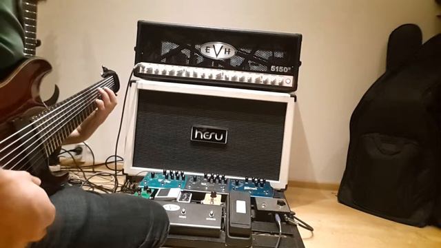 Ibanez M80M vs Schecter Hellraiser c-8 EVH 5150 III Hesu 2x12 cab(1) смотреть онлайн