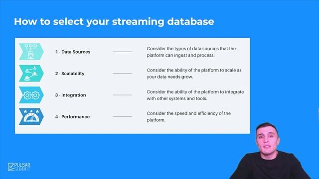 How to Choose the Right Streaming Database for Pulsar смотреть онлайн