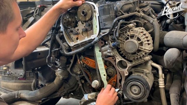 Замена комплекта цепи 1.8/2.0 TFSI/TSI смотреть онлайн