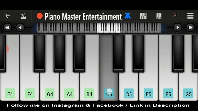 Dekhte Dekhte Full Song | Easy & Slow Piano | Piano Master Entertainment | Mobile Piano Tutorial. смотреть онлайн