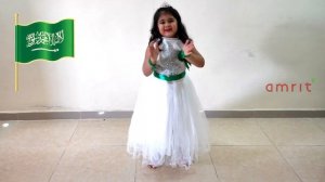 90th Saudi National Day 2020 || Kids Arabian Dance by our Nivikutty || amrit || Ep : 48