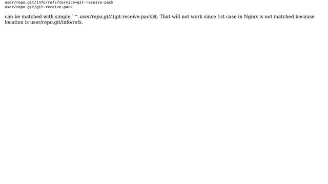 nginx separate regex for git-upload-pack and git-receive-pack смотреть онлайн