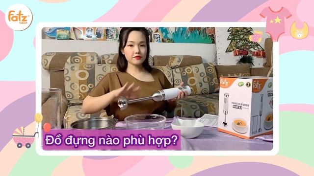 Mẹ Kopo tìm ra trợ thủ đắc lực thời ăn dặm I Máy xay cầm tay 8.1 I Fatz Baby