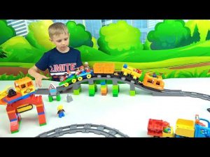 ПОЕЗДА и Паровозики - Железные дороги для детей | Даник и развивающие игрушки