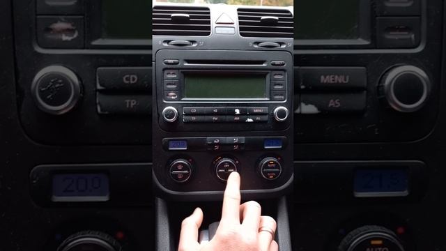 Volkswagen golf 5 управление климатом. смотреть онлайн