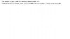 Ubuntu: How to turn on DisplayPort?