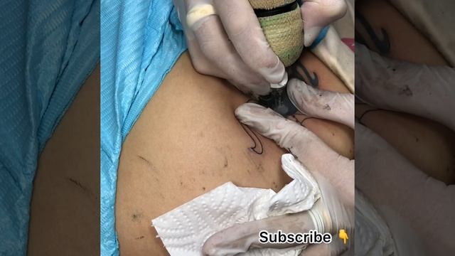 Cover up Tattoo minimalism ( artist: saitamatattoo ) Ep3