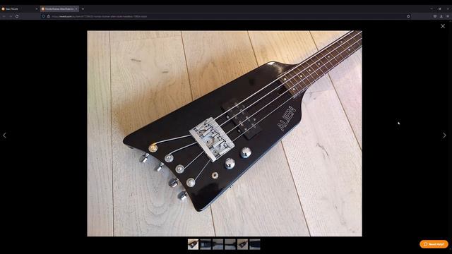 Hondo Alien Short Scale Headless Bass Guitar - 80's Weirdness! смотреть онлайн