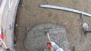 брашированый бетон 80 м2,бетонирование двора своими руками, комментарии оставьте , что думаете