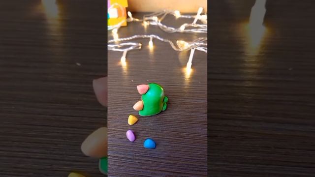 Как слепить динозавра из пластилина ? В мире пластилина ? #поделка #diy #пластилина