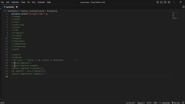 Javascript Tutorial In Hindi For Beginners Part #29 |  Javascript String | Trim | Split