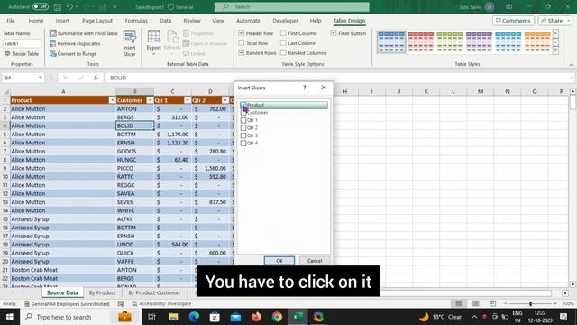 Filter by slicer in excel | LEARNER'S HUB | #excelforjob #excelfunction #education #exceltricks