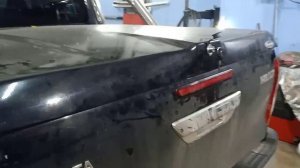 Замена штатных порогов на Toyota Hilux