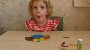 Аппликация сова из листьев и картона. Осенние поделки из природного материала в детский сад и школу