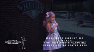 Mini Miss North Carolina Cosmos United States 2020 McKenzie Christine Kincaid