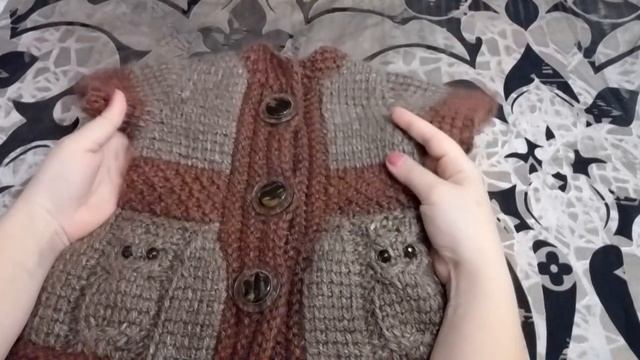 Тунисское вязание жилетка для девочки 1 год ч. 1 смотреть онлайн