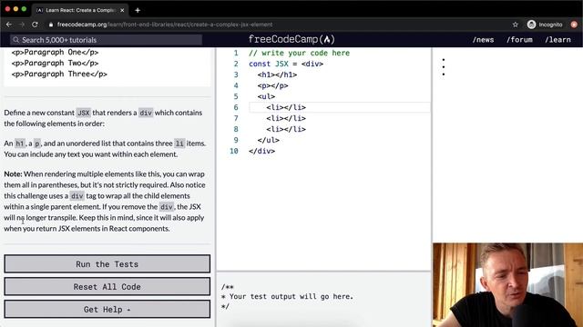 Create a Complex JSX Element - React - Free Code Camp смотреть онлайн