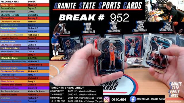 NBA Prizm 2x Mega Box Break #952 смотреть онлайн