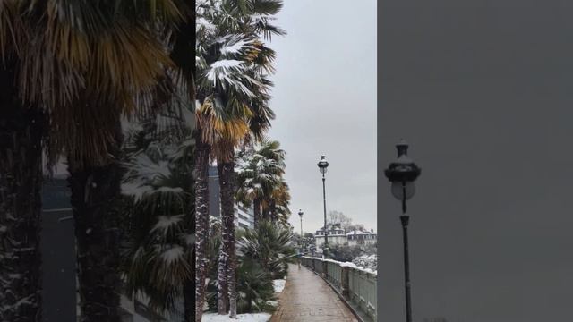 FRANCE, PYRENEES SOUS LES FLOCONS