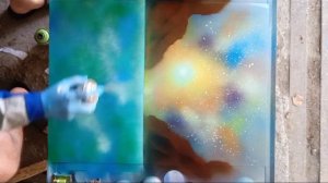 рисование спреем. на пирсе. spray art
