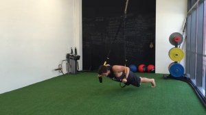 TRX Chest Press into kneeling Triceps Press