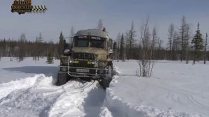 ПО БЕЗДОРОЖЬЮ СЕВЕРА РОCСИИ НА ГРУЗОВИКАХ УРАЛ DANGEROUS WINTER ROADS OF RUSSIA COLLECTION