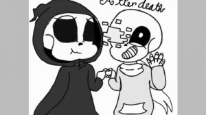 AFTERDEATH SPEEDPAINT!!!!! (Geno sans x Reaper sans) read des