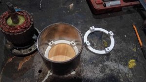 Ремонт лебёдки. Склеивание магнитов