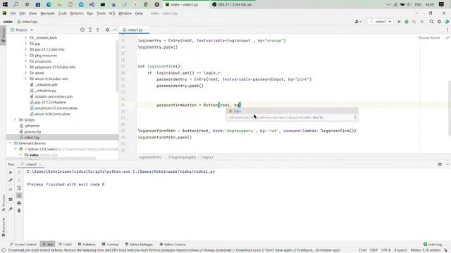как сделать простейшую программу с интерфейсом | Python tkinter