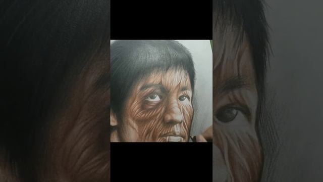 Bruce Lee Face/Realis to Super realis #short #art #artist #artwork #arts #pencildrawing #colorpenci