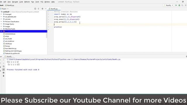 Array Creation Routines in NumPy | NumPy Library in Python