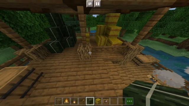 Как построить средневековый порт Minecraft Bedrock
