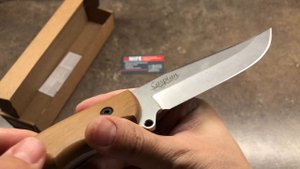 Нож "Caspian AUS-8 Satin Walnut" от Kizlyar Supreme