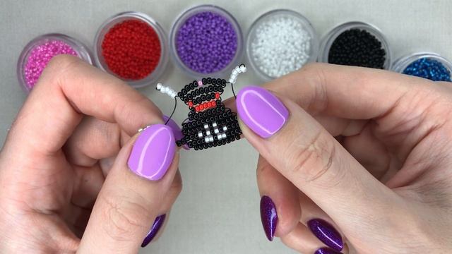 КОТИК из бисера фигурки в технике параллельное плетение. Поделки.Мастер-класс по бисероплетению кот смотреть онлайн