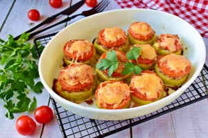 Кабачки с фаршем на сковороде как в духовке. Пышные!!! Вкусные.
