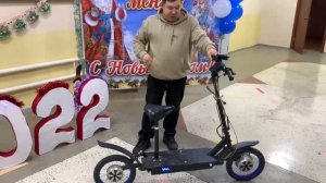 Электросамокат из гироскутира. Финал.