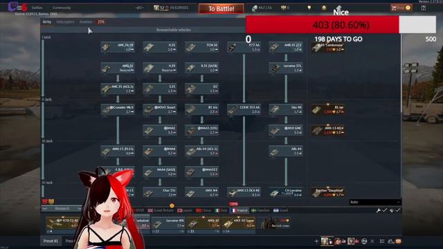 I have the AMX 30 super now Vtuber plays War thunder смотреть онлайн