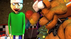 [SFM BALDI] SONIC UNDERTALE SANS FREDDY VS THE BULLY XMAS BALDI IN BALDIS BASICS AND LEARNING