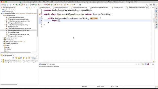 Spring boot @ExceptionHandler annotation with example смотреть онлайн