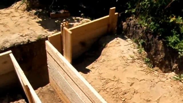 Как построить баню своими руками  Делаю опалубку