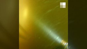 Затонувший дебаркадер под водой